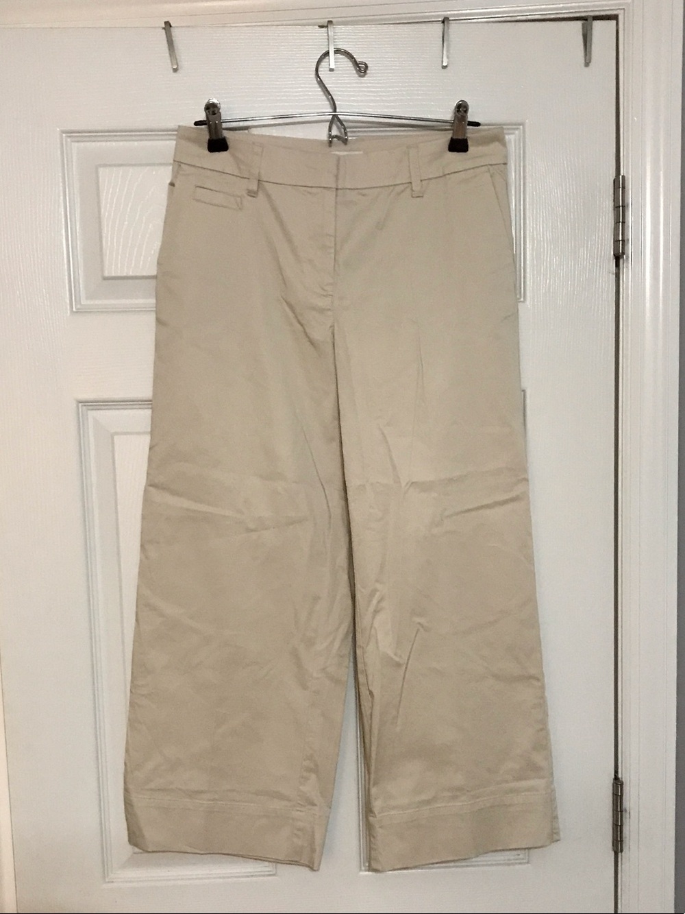 J. Jill Wide Leg Crop Pants in Light Beige